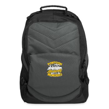 Pontoon moments, forever memories - Pontoon - Computer Backpack - charcoal - Front