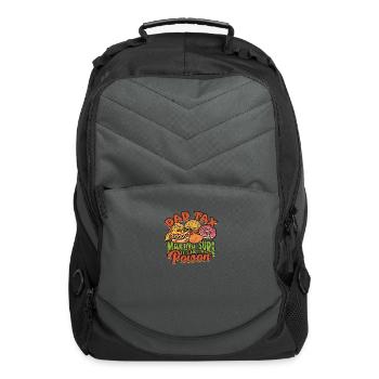 Dad Tax Making Sure It's Not Poison - Funny - Computer Backpack - charcoal - Front