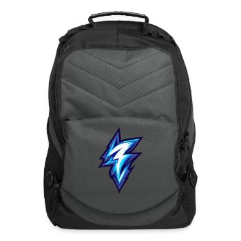 Electric Bolt, Modern Lightning - Computer Backpack - charcoal - Front