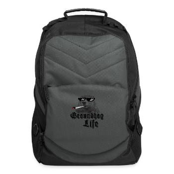 groundhog life - Computer Backpack - charcoal - Front