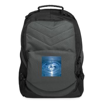 Drop of water - Computer Backpack - charcoal - Front
