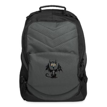 "Horror Halloween" T-Shirt - Computer Backpack - charcoal - Front