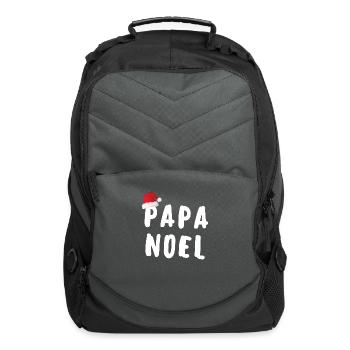 papa noel white - Computer Backpack - charcoal - Front
