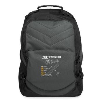 Fairey Swordfish Ww2 Bi Plane - Computer Backpack - charcoal - Front