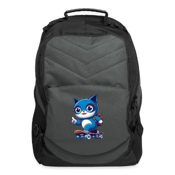 Cute Cat: Master of Mischief - Computer Backpack - charcoal - Front