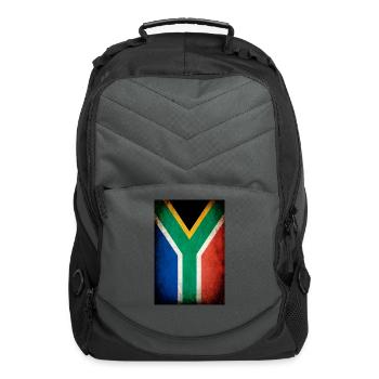 South Africa Flag - Computer Backpack - charcoal - Front