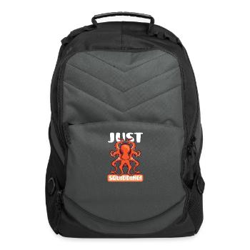 Squid Lover Octopus Funny Squid Marine Biologist - Computer Backpack - charcoal - Front