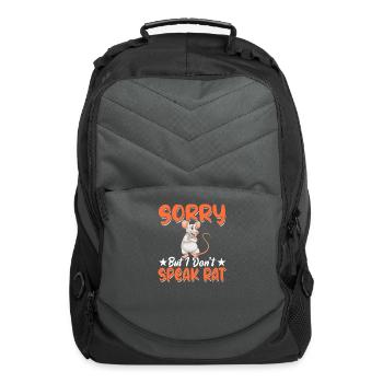 Rat Lover Rat Pet Rodent Mouse Rat Lady - Computer Backpack - charcoal - Front