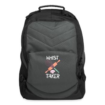 Baker Baking Cupcake Bread Cookie Kitchen Cooking - Computer Backpack - charcoal - Front