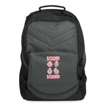 Squid Lover Octopus Funny Squid Marine Biologist - Computer Backpack - charcoal - Front