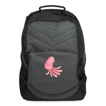Squid Lover Octopus Funny Squid Marine Biologist - Computer Backpack - charcoal - Front