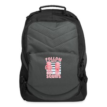 Squid Lover Octopus Funny Squid Marine Biologist - Computer Backpack - charcoal - Front