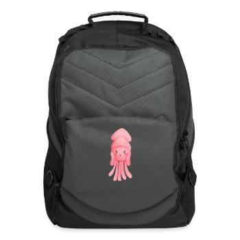 Squid Lover Octopus Funny Squid Marine Biologist - Computer Backpack - charcoal - Front
