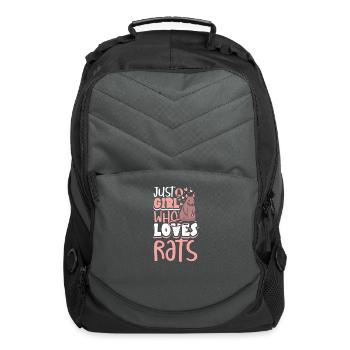 Rat Lover Rat Pet Rodent Mouse Rat Lady - Computer Backpack - charcoal - Front