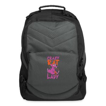 Rat Lover Rat Pet Rodent Mouse Rat Lady - Computer Backpack - charcoal - Front