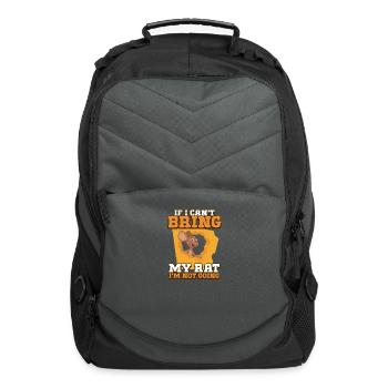Rat Lover Rat Pet Rodent Mouse Rat Lady - Computer Backpack - charcoal - Front