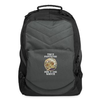 Atheist Atheism Flying Spaghetti Pastafarianism - Computer Backpack - charcoal - Front