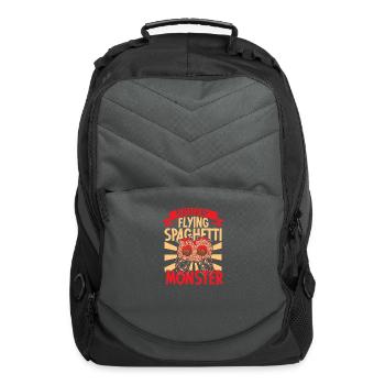 Atheist Atheism Flying Spaghetti Pastafarianism - Computer Backpack - charcoal - Front