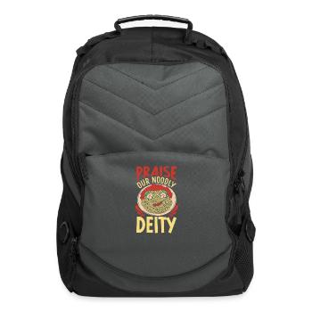 Atheist Atheism Flying Spaghetti Pastafarianism - Computer Backpack - charcoal - Front