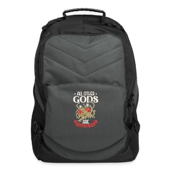 Atheist Atheism Flying Spaghetti Pastafarianism - Computer Backpack - charcoal - Front
