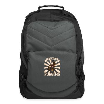 Blacksmith Metal Worker Blade Smith Metalworking - Computer Backpack - charcoal - Front