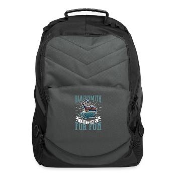 Blacksmith Metal Worker Blade Smith Metalworking - Computer Backpack - charcoal - Front