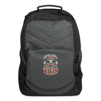 Blacksmith Metal Worker Blade Smith Metalworking - Computer Backpack - charcoal - Front