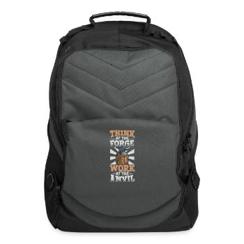 Blacksmith Metal Worker Blade Smith Metalworking - Computer Backpack - charcoal - Front