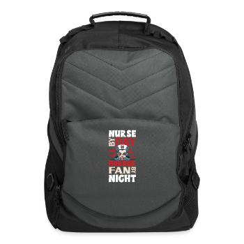 Creepy Nurse Horror Nurse Spooky Nurse Scary Nurse - Computer Backpack - charcoal - Front