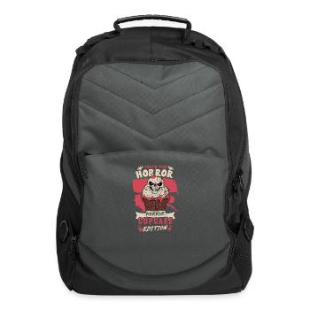 Frightening Halloween Horror Cupcake Monster - Computer Backpack - charcoal - Front
