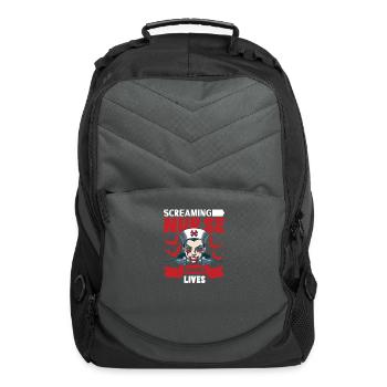 Creepy Nurse Horror Nurse Spooky Nurse Scary Nurse - Computer Backpack - charcoal - Front