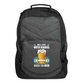 Water Aerobics - Computer Backpack - charcoal - Front