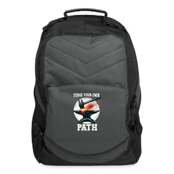 Blacksmith Metal Worker Blade Smith Metalworking - Computer Backpack - charcoal - Front