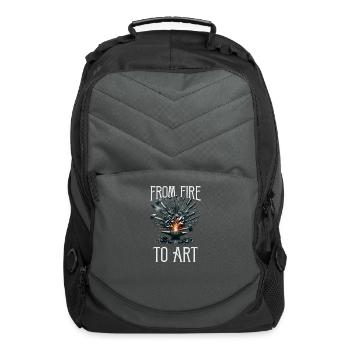 Blacksmith Metal Worker Blade Smith Metalworking - Computer Backpack - charcoal - Front