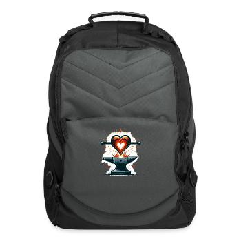 Blacksmith Metal Worker Blade Smith Metalworking - Computer Backpack - charcoal - Front