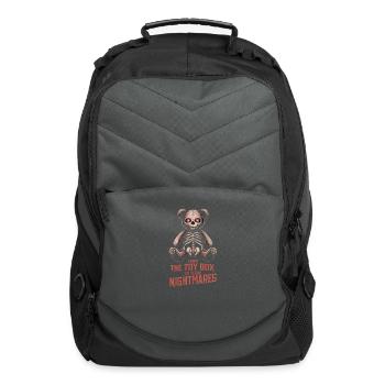 Horror Teddy Bear Clawing Through The Night - Computer Backpack - charcoal - Front
