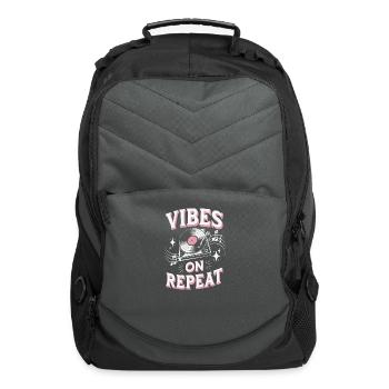 Chill Vibes Music Lover Laid-Back Relaxing Music - Computer Backpack - charcoal - Front
