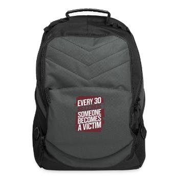 Human Trafficking Awareness Stop Exploitation - Computer Backpack - charcoal - Front