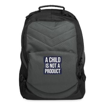 Human Trafficking Awareness Stop Exploitation - Computer Backpack - charcoal - Front