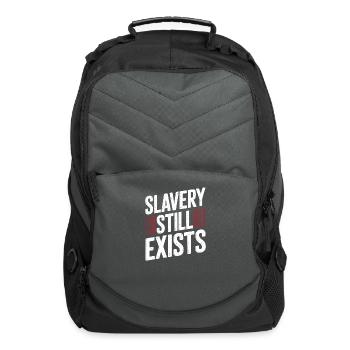 Human Trafficking Awareness Stop Exploitation - Computer Backpack - charcoal - Front