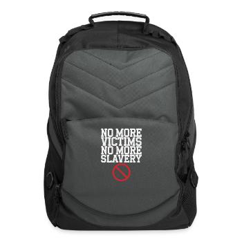 Human Trafficking Awareness Stop Exploitation - Computer Backpack - charcoal - Front