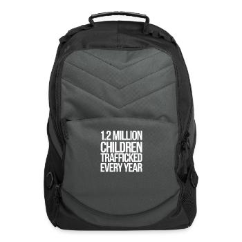 Human Trafficking Awareness Stop Exploitation - Computer Backpack - charcoal - Front