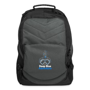 Deep Blue Adventure Dive Mask - Computer Backpack - charcoal - Front