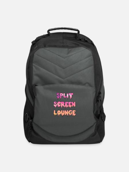 Split Screen Drip - Computer Backpack - charcoal