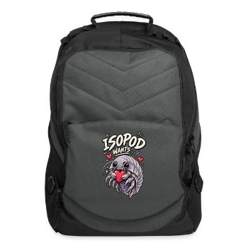 cute isopod - Computer Backpack - charcoal - Front