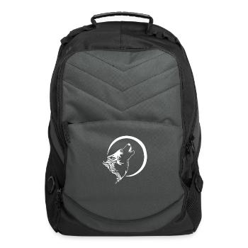 Wolf Howl Tribal - Computer Backpack - charcoal - Front