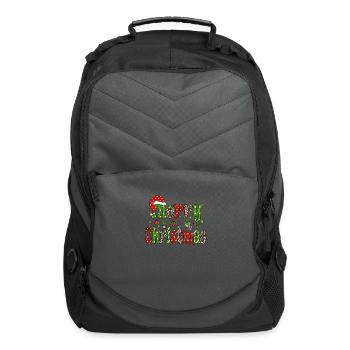 Merry Christmas, Santa Hat - Computer Backpack - charcoal - Front