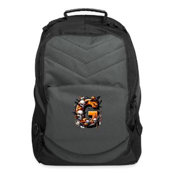 Letter G Alphabet - Computer Backpack - charcoal - Front
