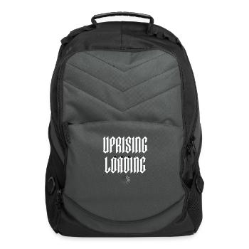 Uprising Loading – Bold Minimalist Statement - Computer Backpack - charcoal - Front