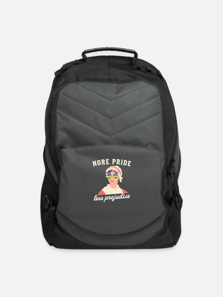 more pride less prejudice - Computer Backpack - charcoal